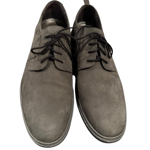 Clarks Unstructured Nubuck Oxford Shoes – Men’s 13 Charcoal Gray Comfort Casual - Picture 2 of 8